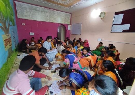 Formation of Self-Help Group, a Capacity training building, record writing & financial literacy